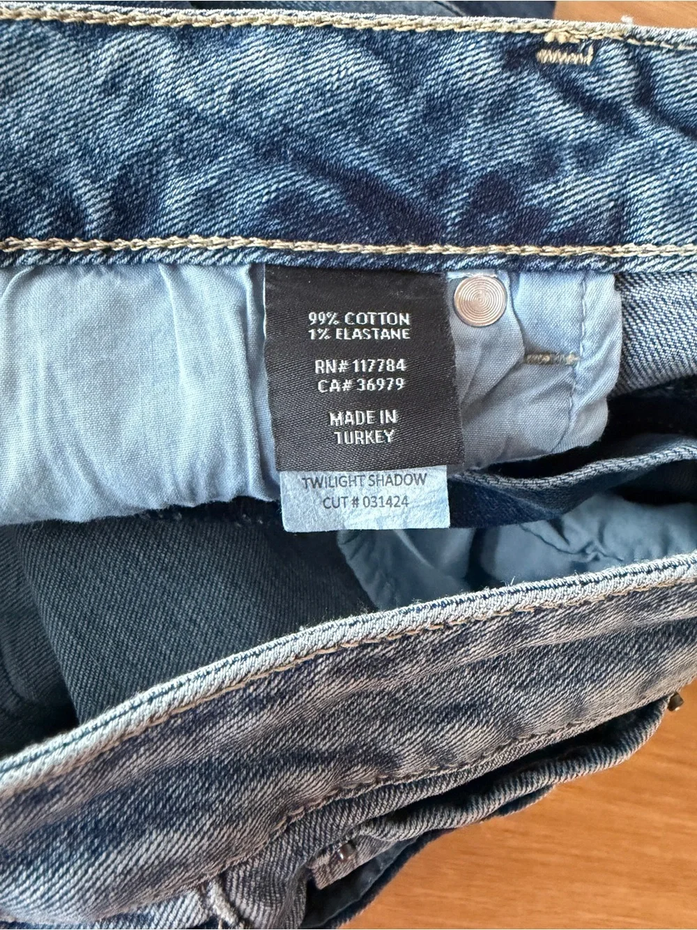 Rails The Getty Paneled High Rise Wide Leg Blue Jeans Women's - Size 32